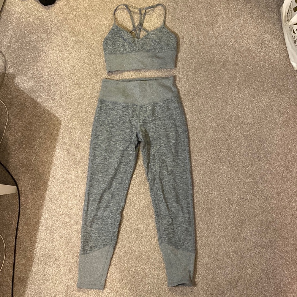 Alo Yoga Alosoft Blue Haze Heather Set